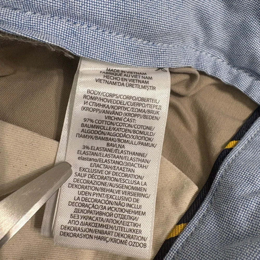 Polo Ralph Lauren Pants Mens 34x30 Tan Stretch Straight Fit Chino Khaki Preppy